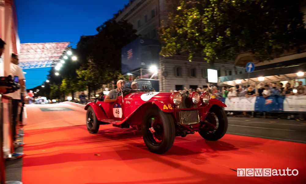 Mille Miglia 2022 a Roma Via Veneto