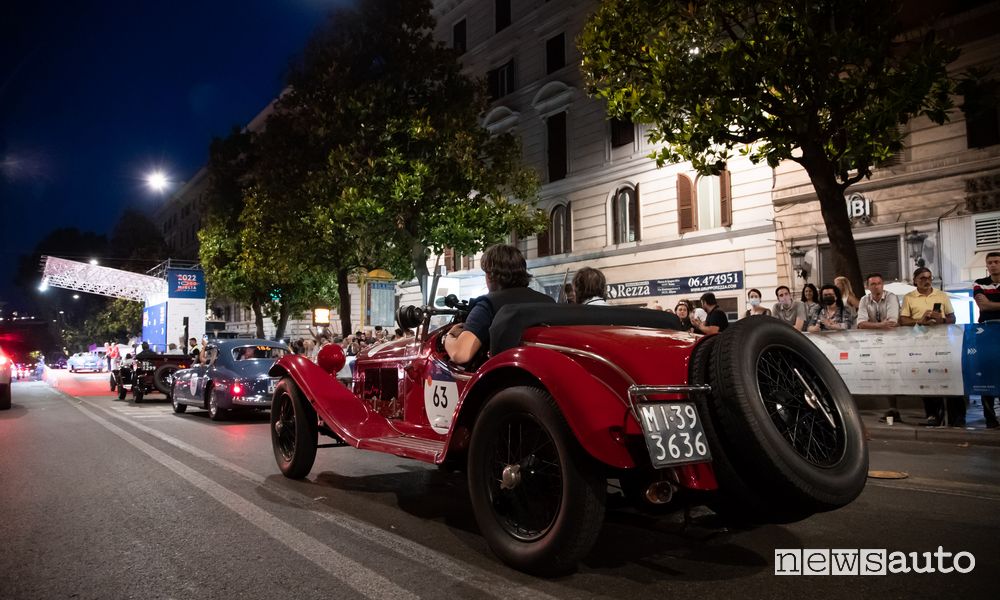 Mille Miglia 2022 a Roma Via Veneto