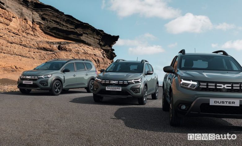 Nuova brand identity gamma Dacia