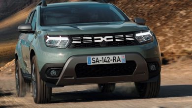 Vista frontale nuovo Dacia Duster