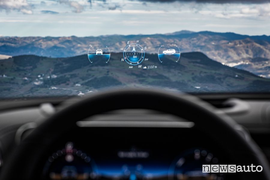 Head-up display abitacolo Mercedes-Benz GLC SUV
