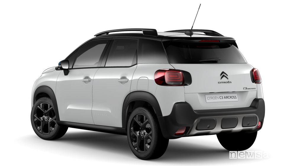 Vista posteriore Citroën C3 Aircross Rip Curl