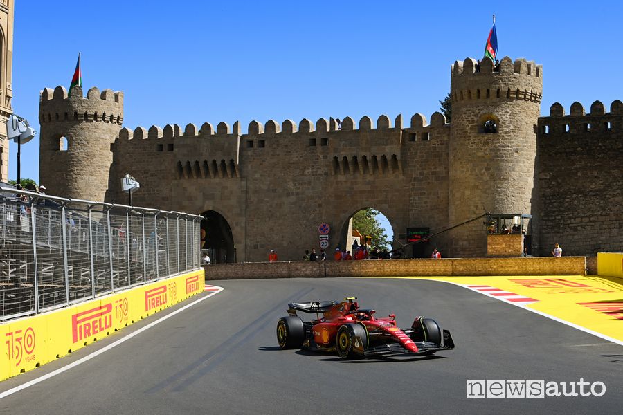 Qualifiche F1 Gp Azerbaijan 2022 Ferrari Sainz