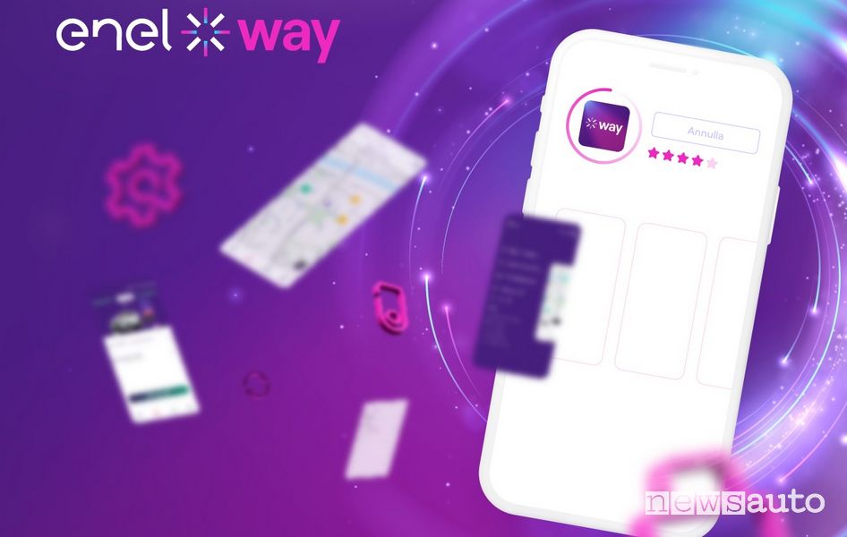 Enel X Way è l'app di Enel per la ricarica delle auto elettriche che precedentemente si chiamava JuicePass