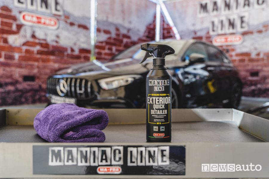 Exterior Quick Detailer linea Maniac Line di Ma-Fra
