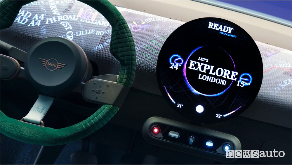 Touchscreen abitacolo MINI Concept Aceman
