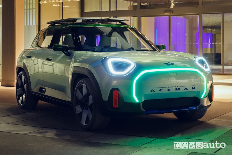 Vista di profilo MINI Concept Aceman