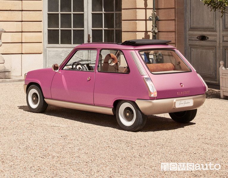 Vista posteriore Renault 5 Diamant