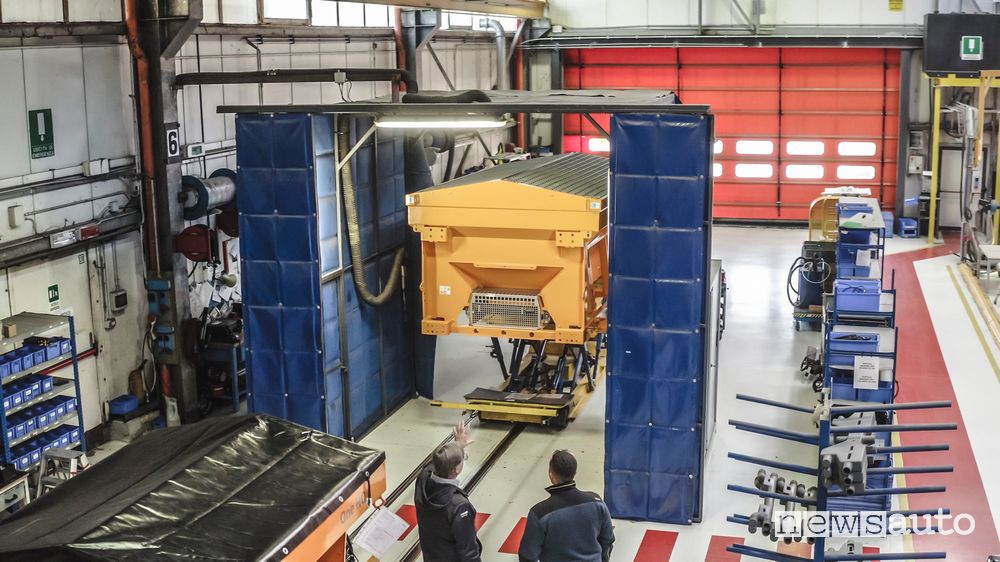 Test lama camion spazzaneve