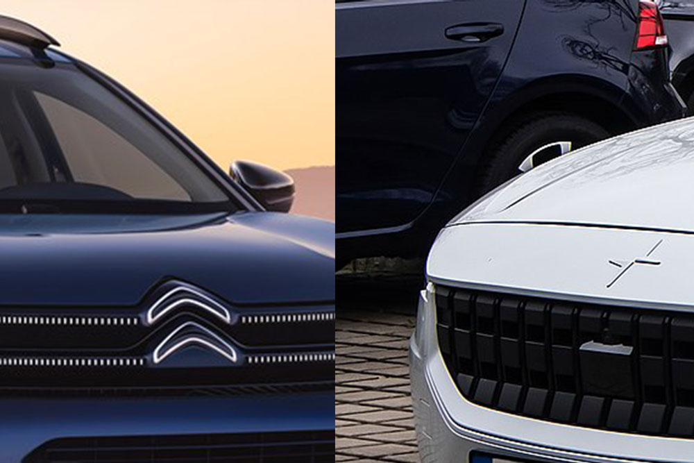citroen e polestar loghi a confronto