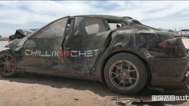 Gusto freni Tesla, incidente a 273 km/h