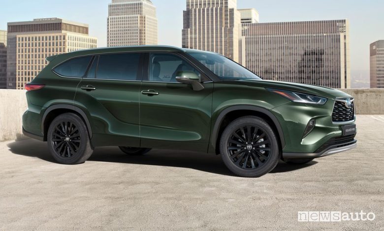 Nuovo Toyota Highlander hybrid, caratteristiche e prezzi