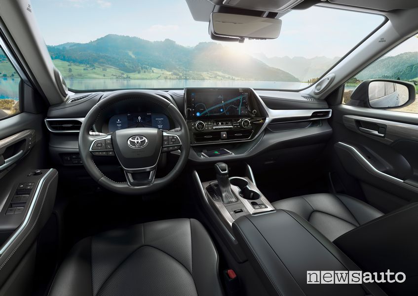 L'abitacolo del nuovo Toyota Highlander 2023
