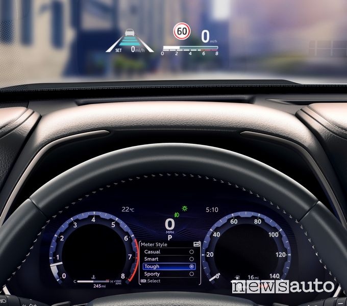 display cockpit da 12,3” Toyota Highlander