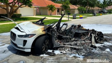 Incendio Jaguar I-Pace elettrica, perché è andata a fuoco