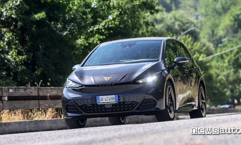 prova su strada Cupra Born e-Boost