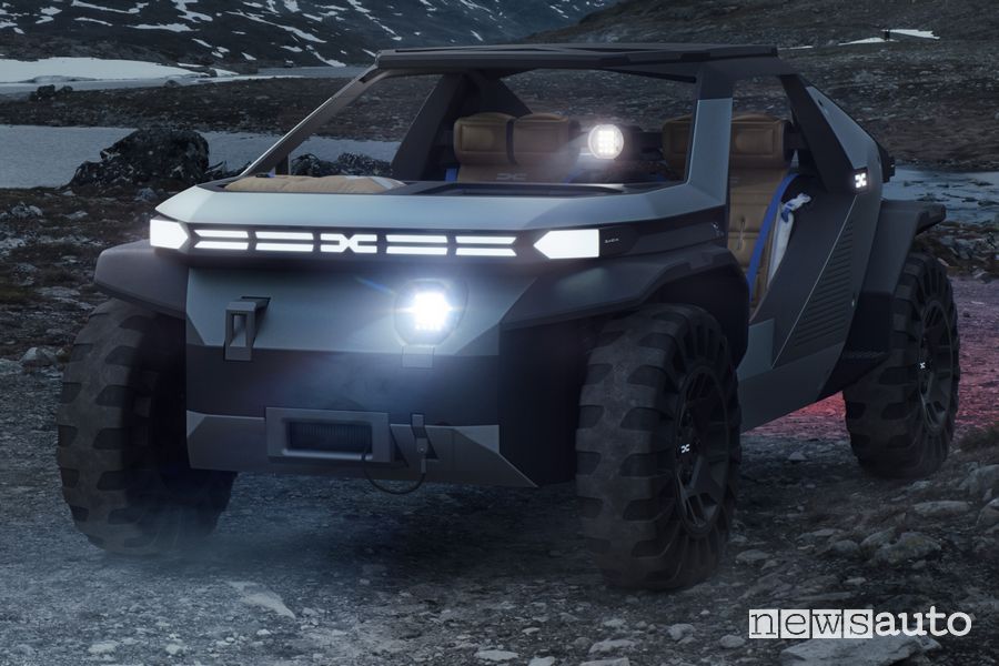 Vista di profilo Dacia Manifesto concept