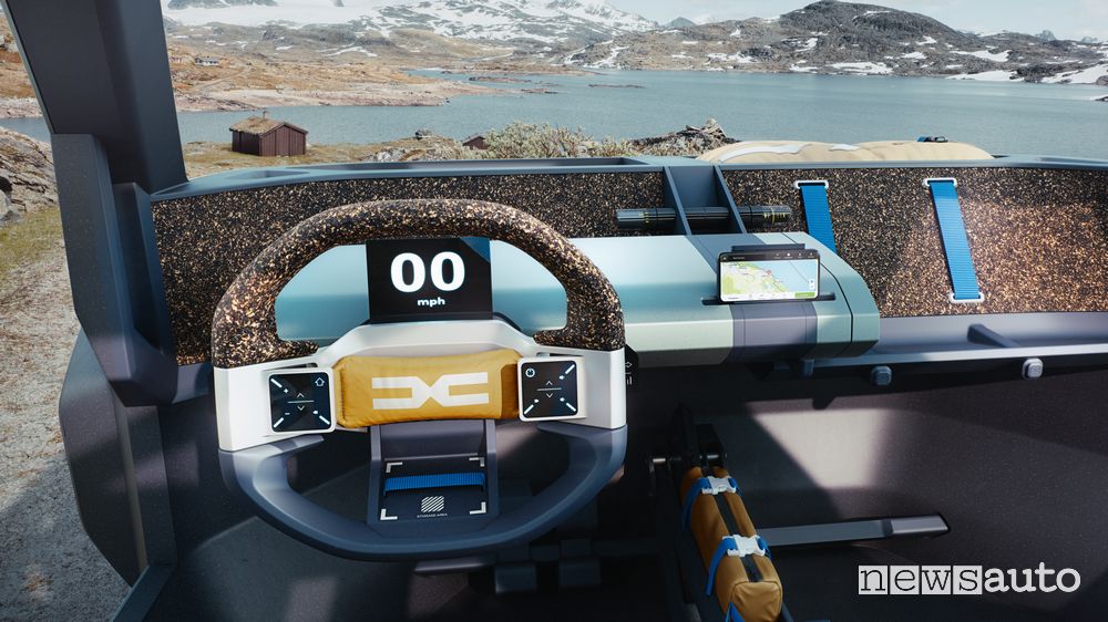 Volante abitacolo Dacia Manifesto concept