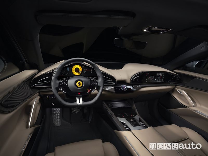 Plancia strumenti abitacolo Ferrari Purosangue SUV