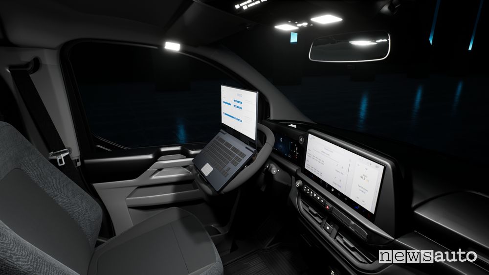 Volante inclinabile abitacolo Ford E-Transit Custom