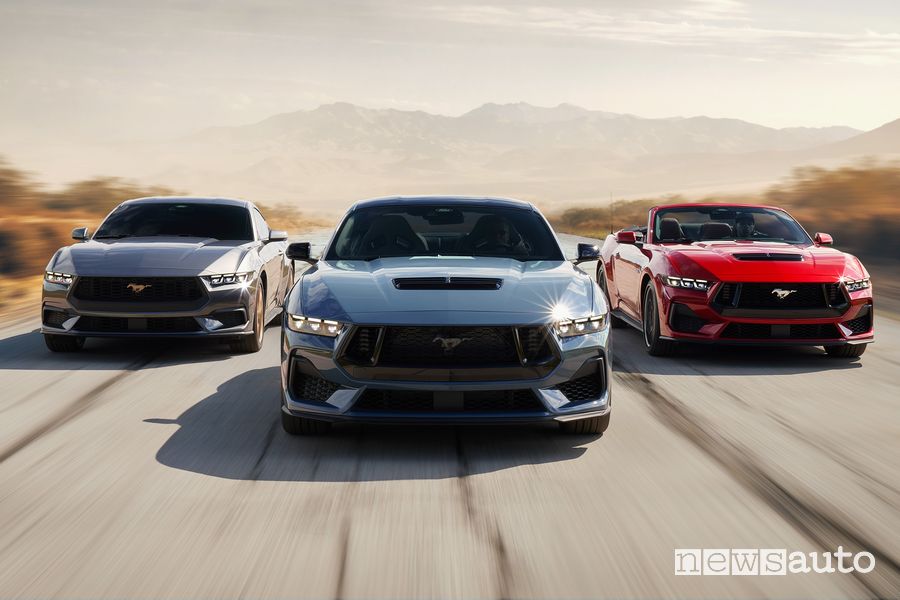 Gamma nuova Ford Mustang