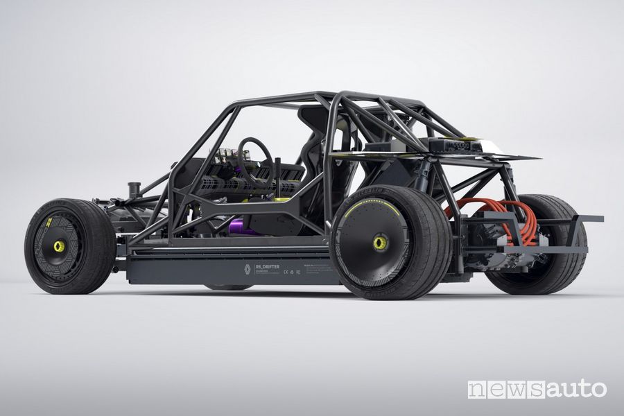 Gabbia di sicurezza Renault R5 Turbo 3E showcar elettrica