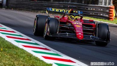 Nuova livrea Ferrari F1 a Monza giallo Modena