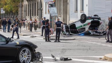 Incidente Milano, auto dei vigili contro una Ferrari