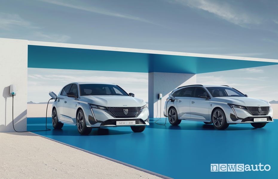 Peugeot e-308 elettrica