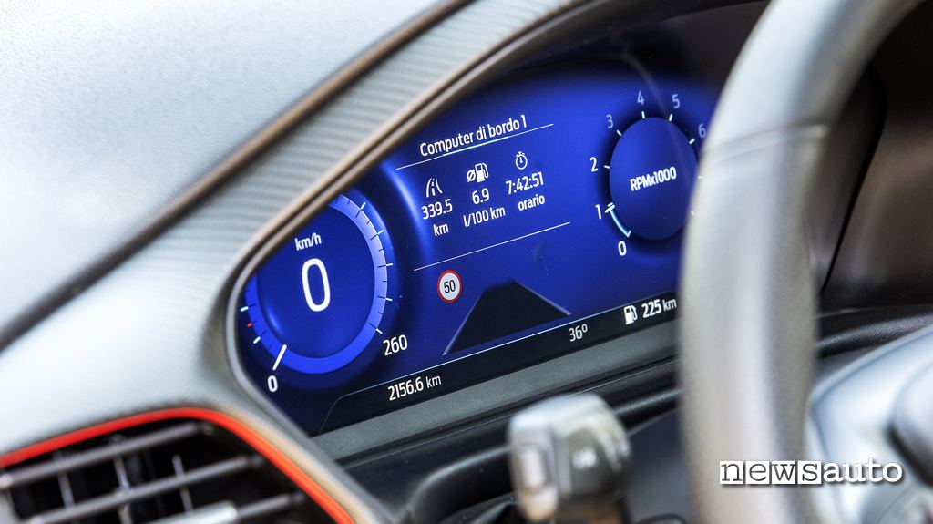 strumentazione digitale Ford Fiesta ST 2022