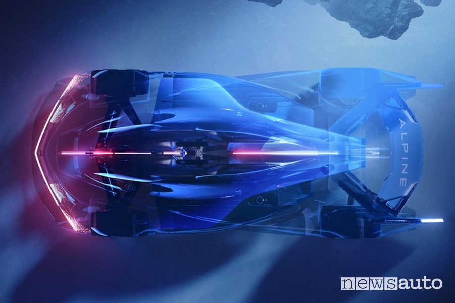 Alpine Alpenglow Concept dall'alto