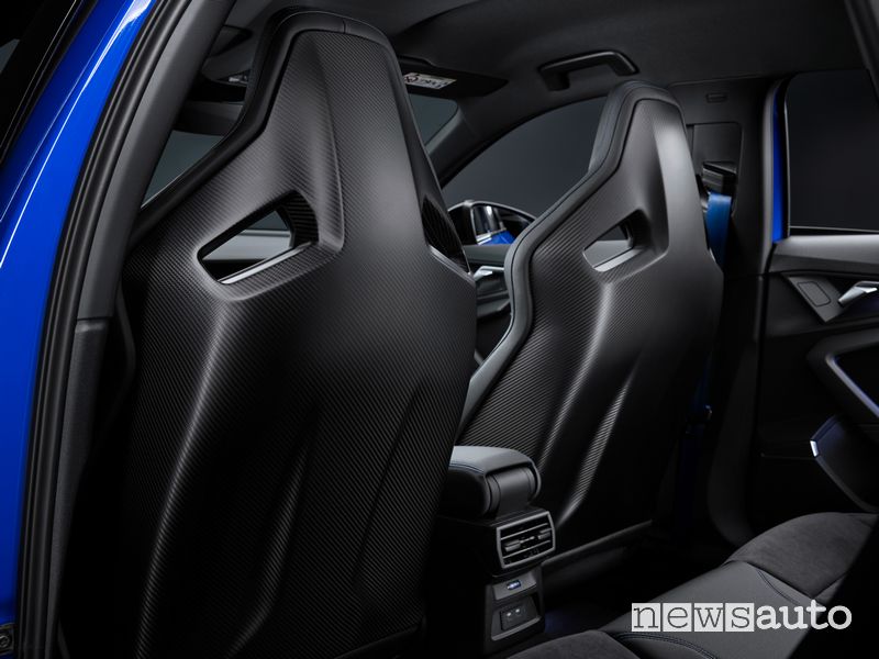 Audi RS 3 Sportback performance edition sedili sportivi a guscio