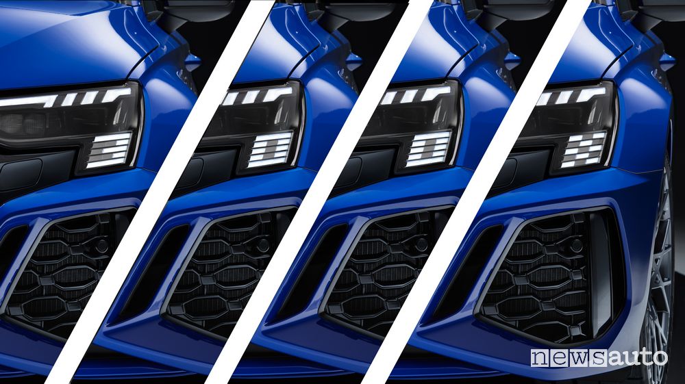 Animazione firma luminosa Audi RS 3 Sportback performance edition