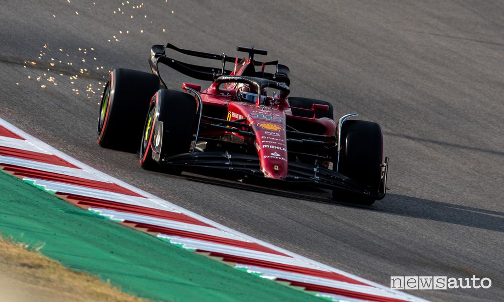 F1 Gp USA 2022 Austin Ferrari Leclerc