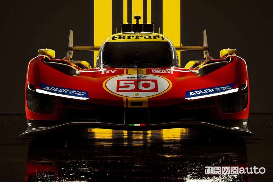 Ferrari 499P Hypercar Le Mans frontale