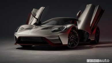 Vista di profilo Ford GT LM Edition