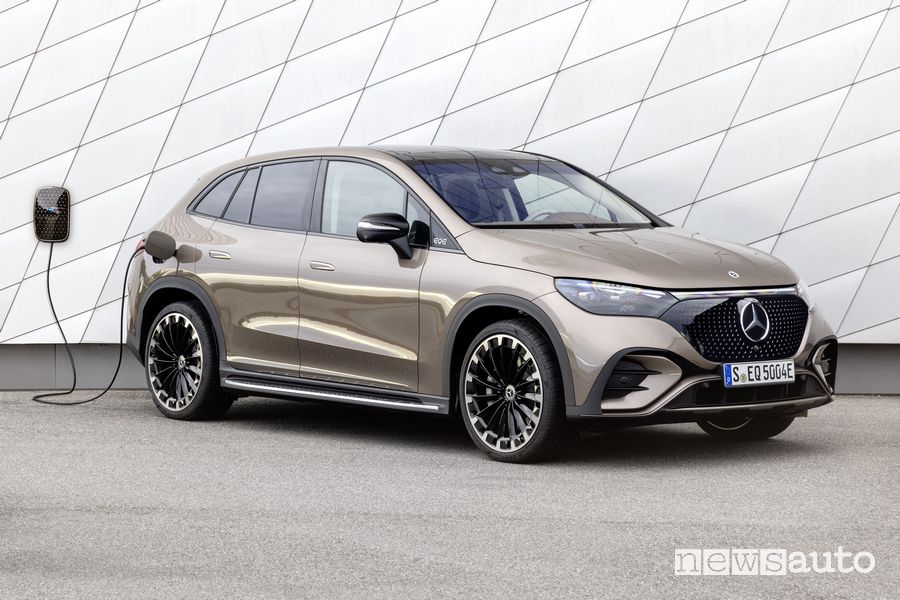 Mercedes EQE SUV elettrico in ricarica