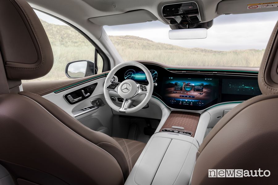 Mercedes EQE SUV elettrico abitacolo