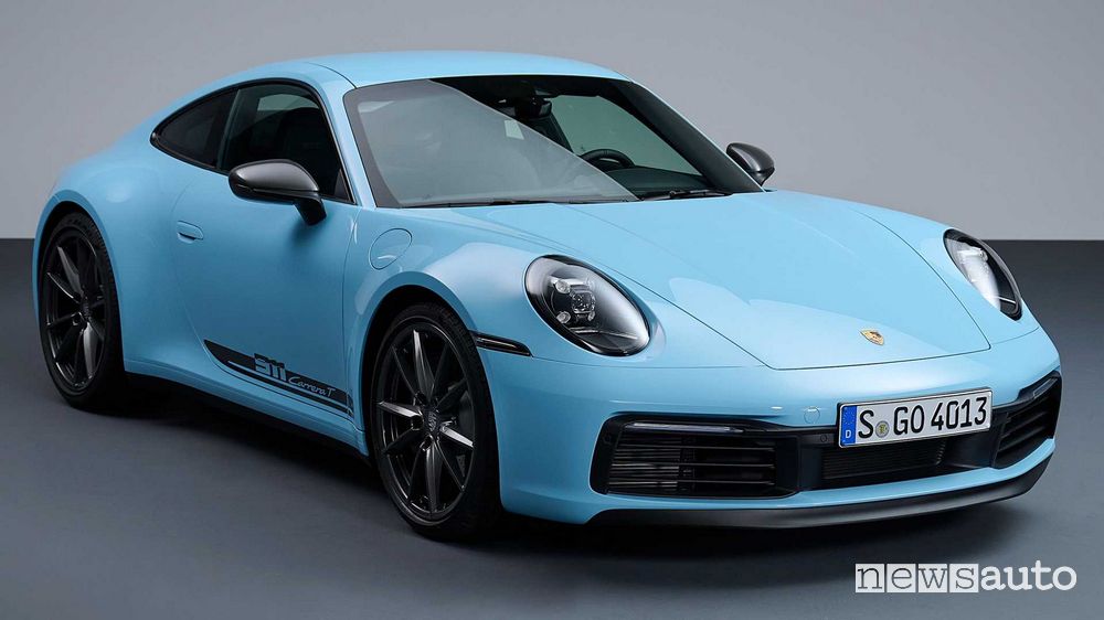 Porsche 911 Carrera T anteriore 3/4