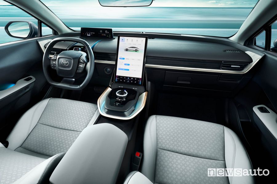 Toyota bZ3 plancia display infotainment
