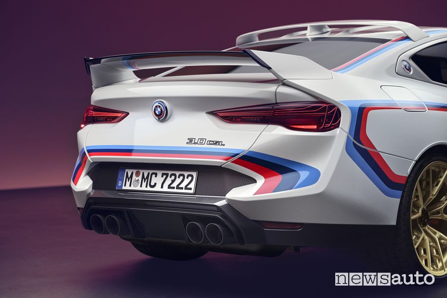 BMW 3.0 CSL spoiler e scarico posteriore