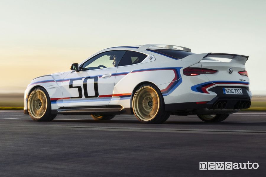 BMW 3.0 CSL posteriore 3/4 in pista