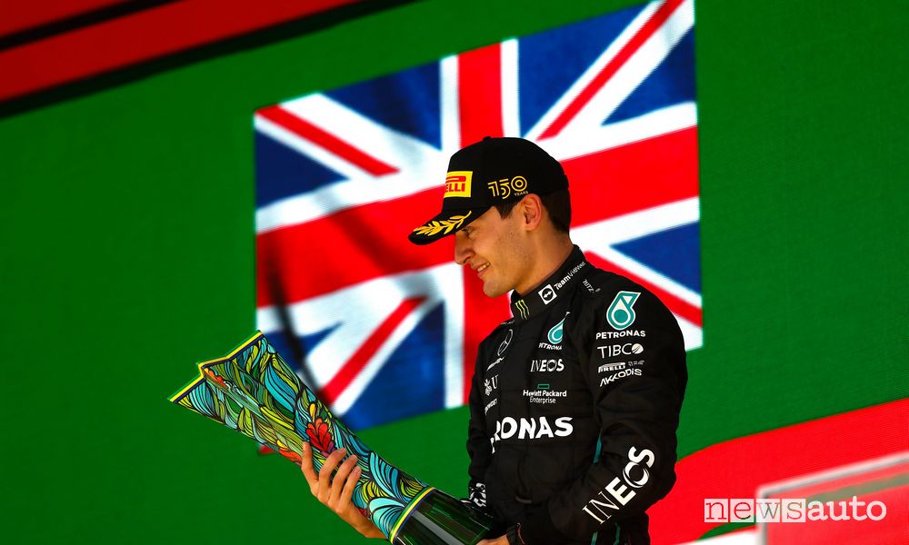F1 Gp Brasile 2022 prima vittoria Mercedes George Russel