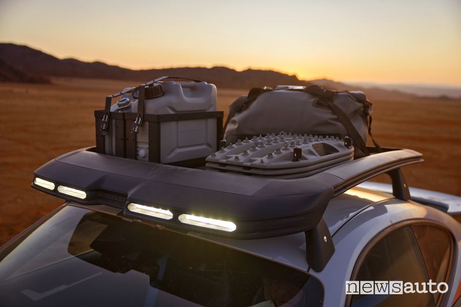 Porsche 911 Dakar portapacchi luci a Led
