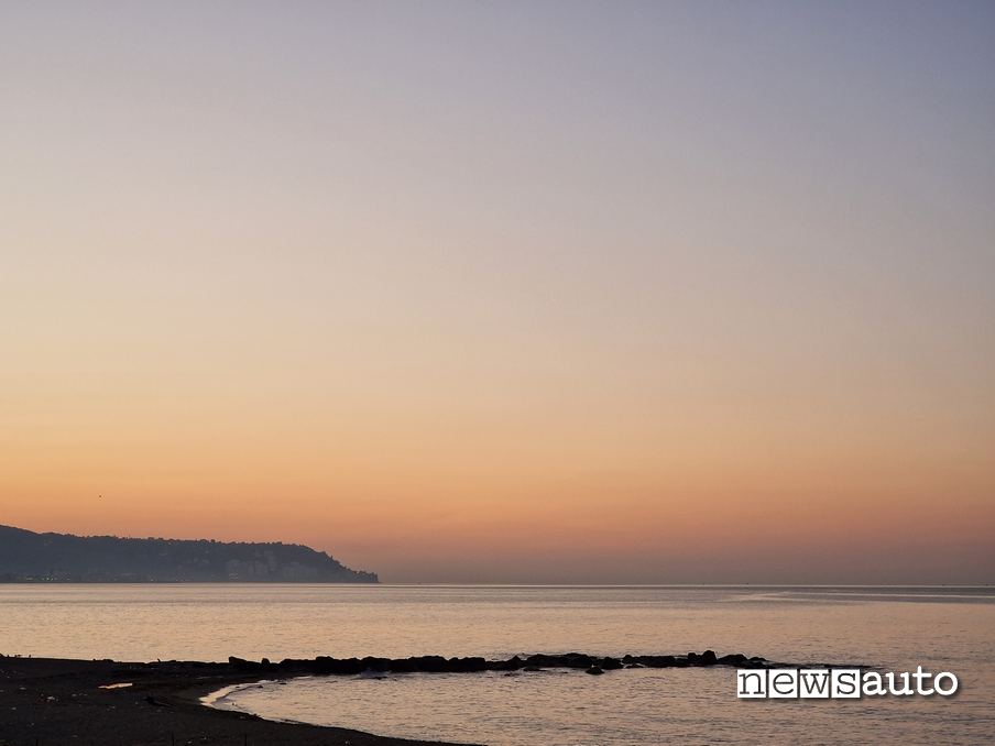 Tramonto sul Mar Nero nei pressi di Trebisonda MAZDA EPIC DRIVE 2022 TURCHIA