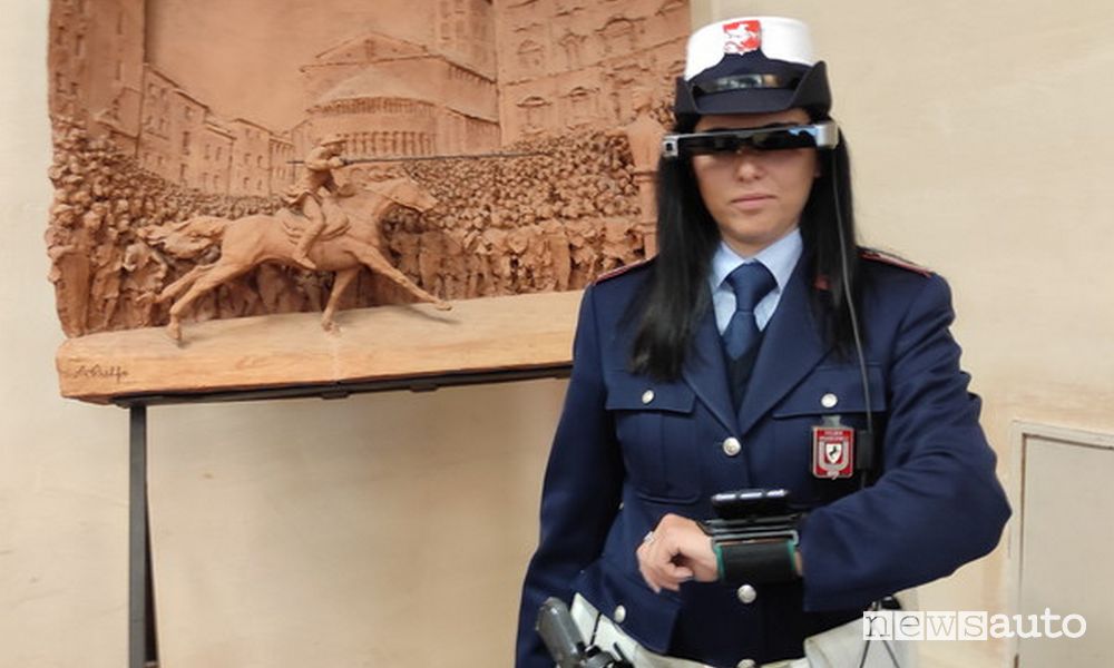 Multa super occhiali ai Vigili Urbani 