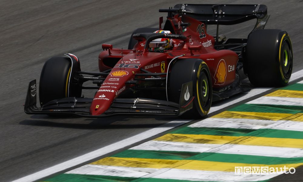 Qualifiche Sprint F1 Gp Brasile 2022 Ferrari Leclerc