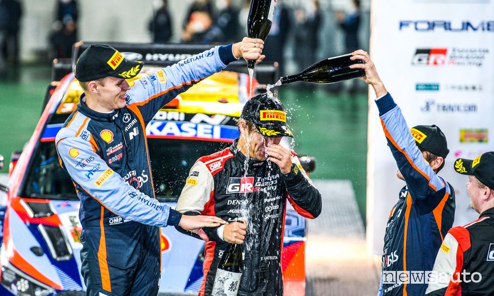 WRC Rally Giappone 2022 podio