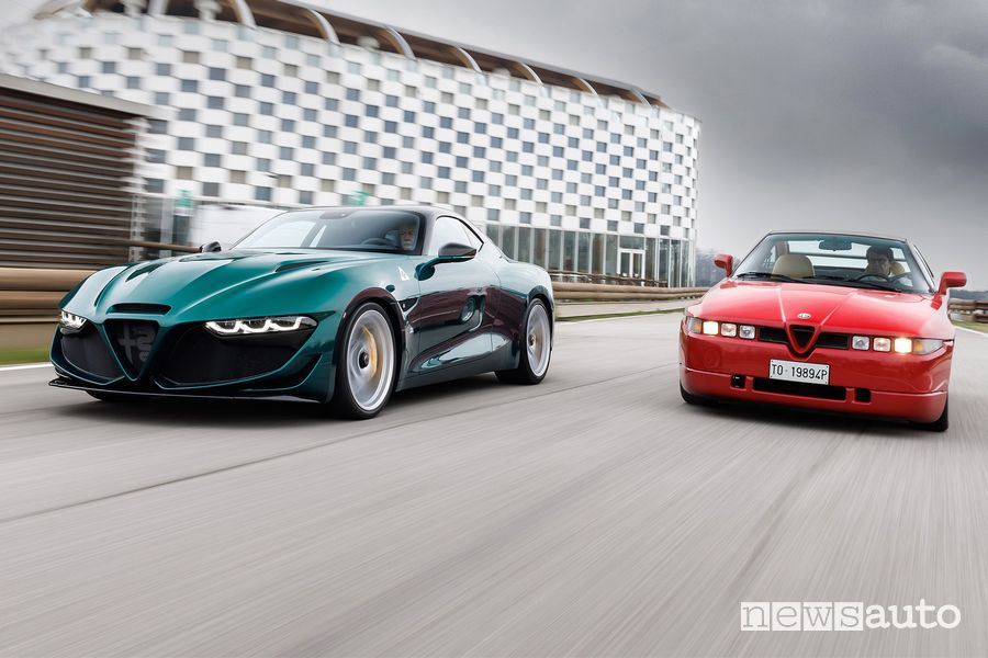 Alfa Romeo Giulia SWB Zagato e l'Alfa Romeo S.Z. del 1990