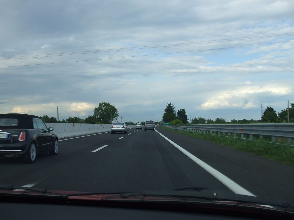 Un tratto dell'Autostrada A4 tratto a 2 corsie